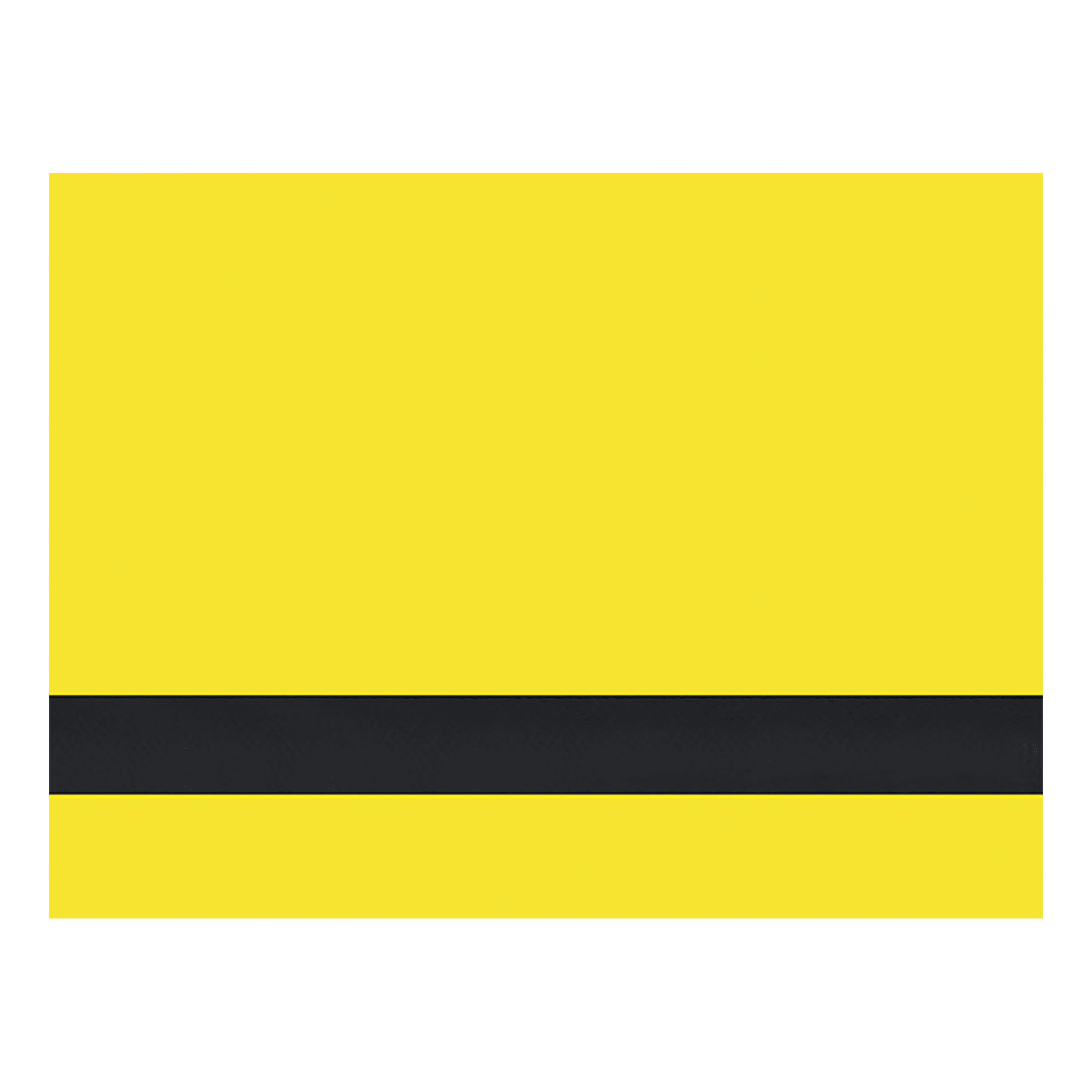 24" x 24" x 1/8" Yellow/Black Outdoor/Indoor Laser XT