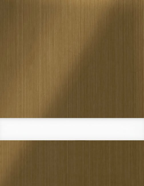 12" x 24" x 1/16" Brushed Medium Bronze/White Duets Laser Indoor Plastic