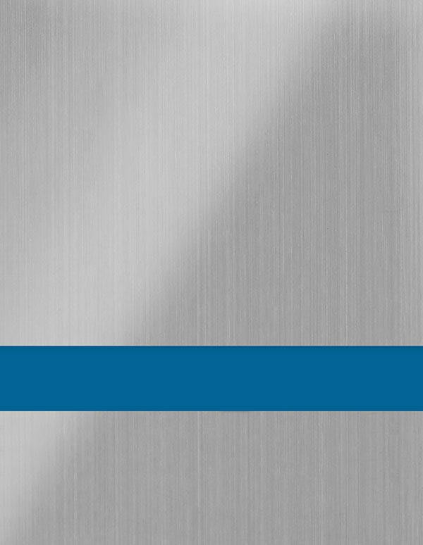 Undersize 1/16" Brushed Stainless/Blue Gemini Duets Laser XT Plastic