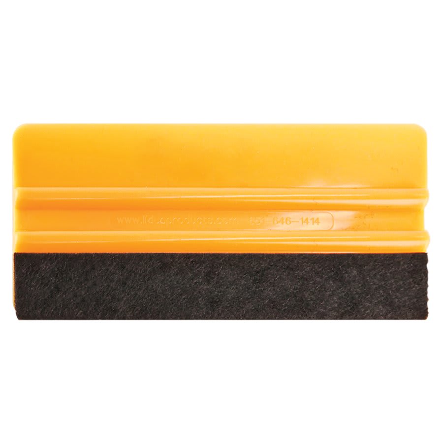 Lidco 6" Standard Weight Felt Edge Wrapped Squeegee