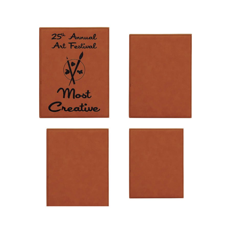 Rawhide Laserable Leatherette Plaque Sample Set