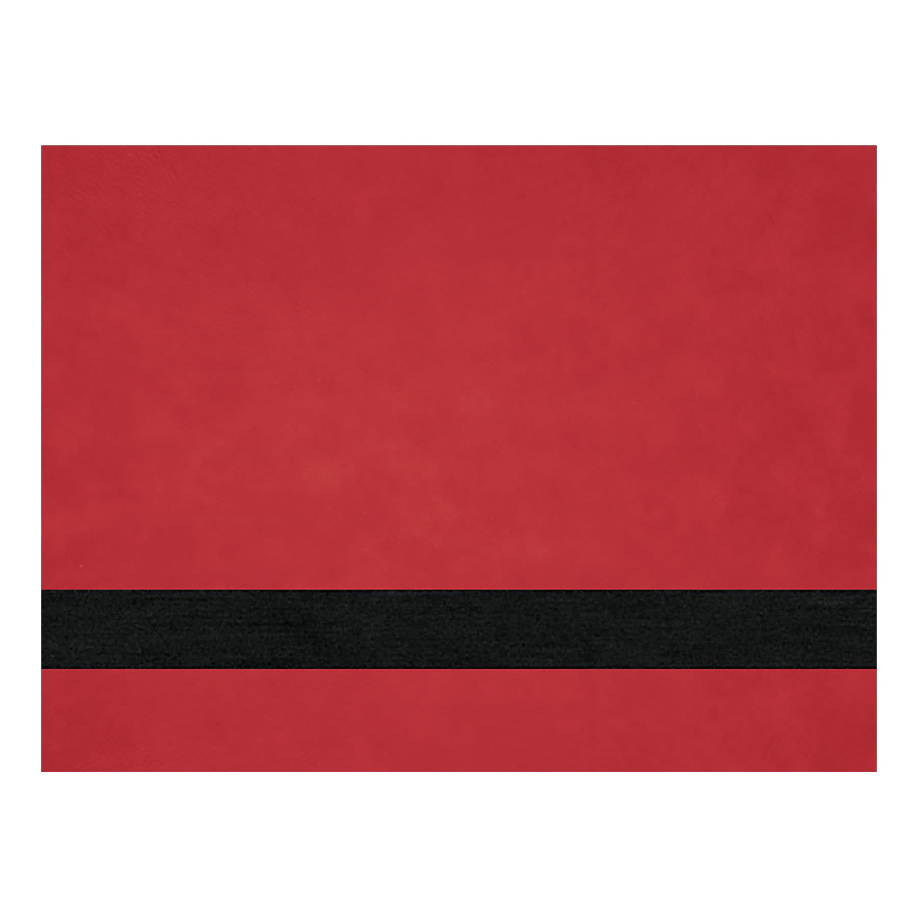 12" x 24" Red Laserable Leatherette Sheet Stock