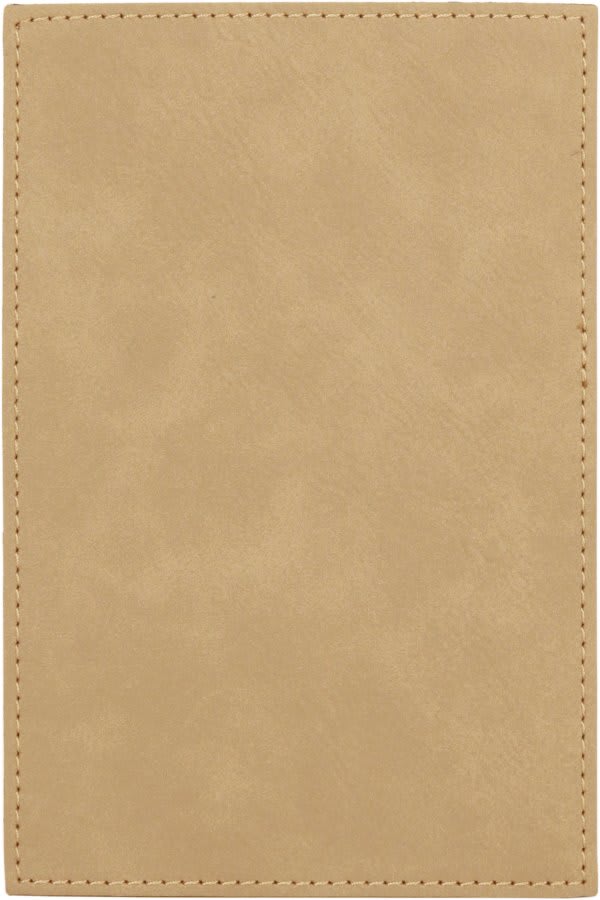 4" x 6" Light Brown Leatherette Plaque Plate