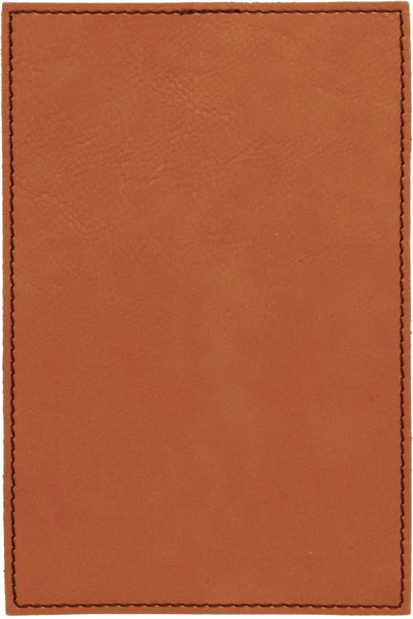 4" x 6" Rawhide Leatherette Plaque Plate