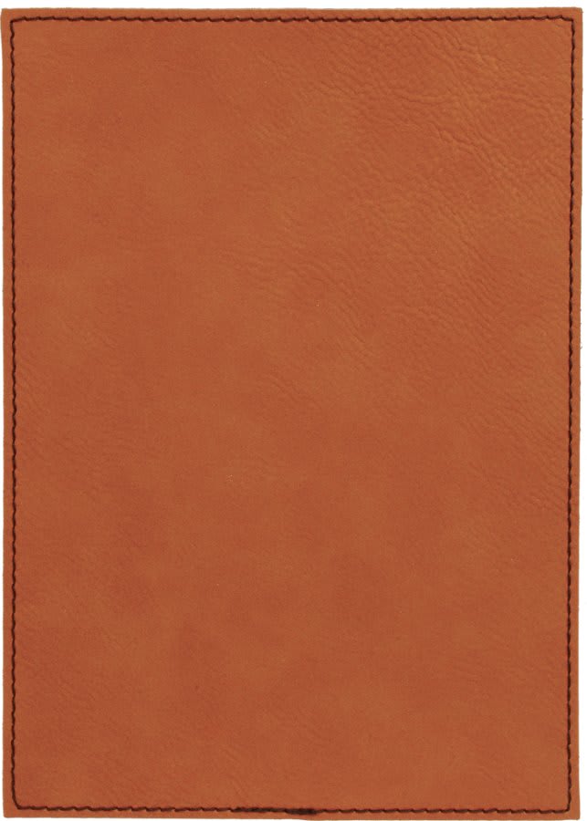 5" x 7" Rawhide Leatherette Plaque Plate