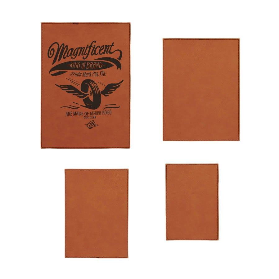 Rawhide Leatherette Plaque Plate Sample Set