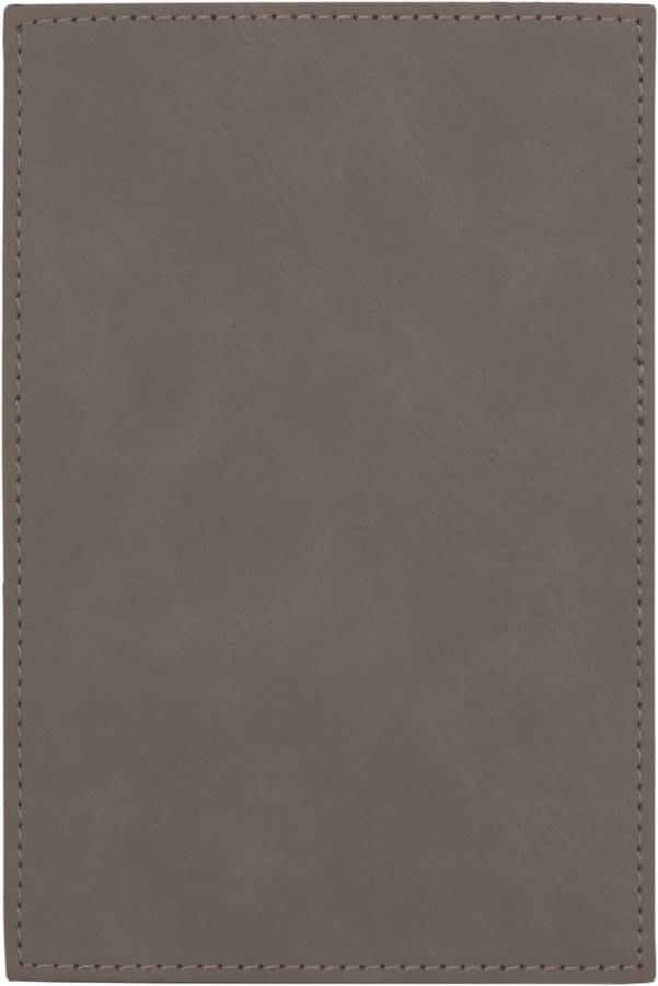 4" x 6" Gray Leatherette Plaque Plate