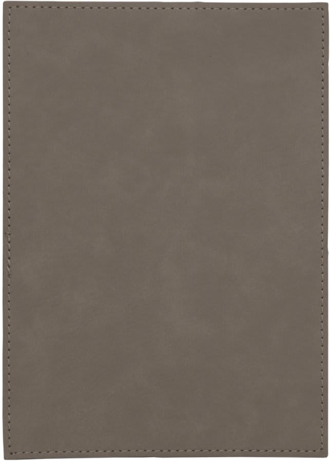 5" x 7" Gray Leatherette Plaque Plate