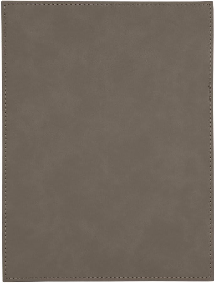 6" x 8" Gray Leatherette Plaque Plate