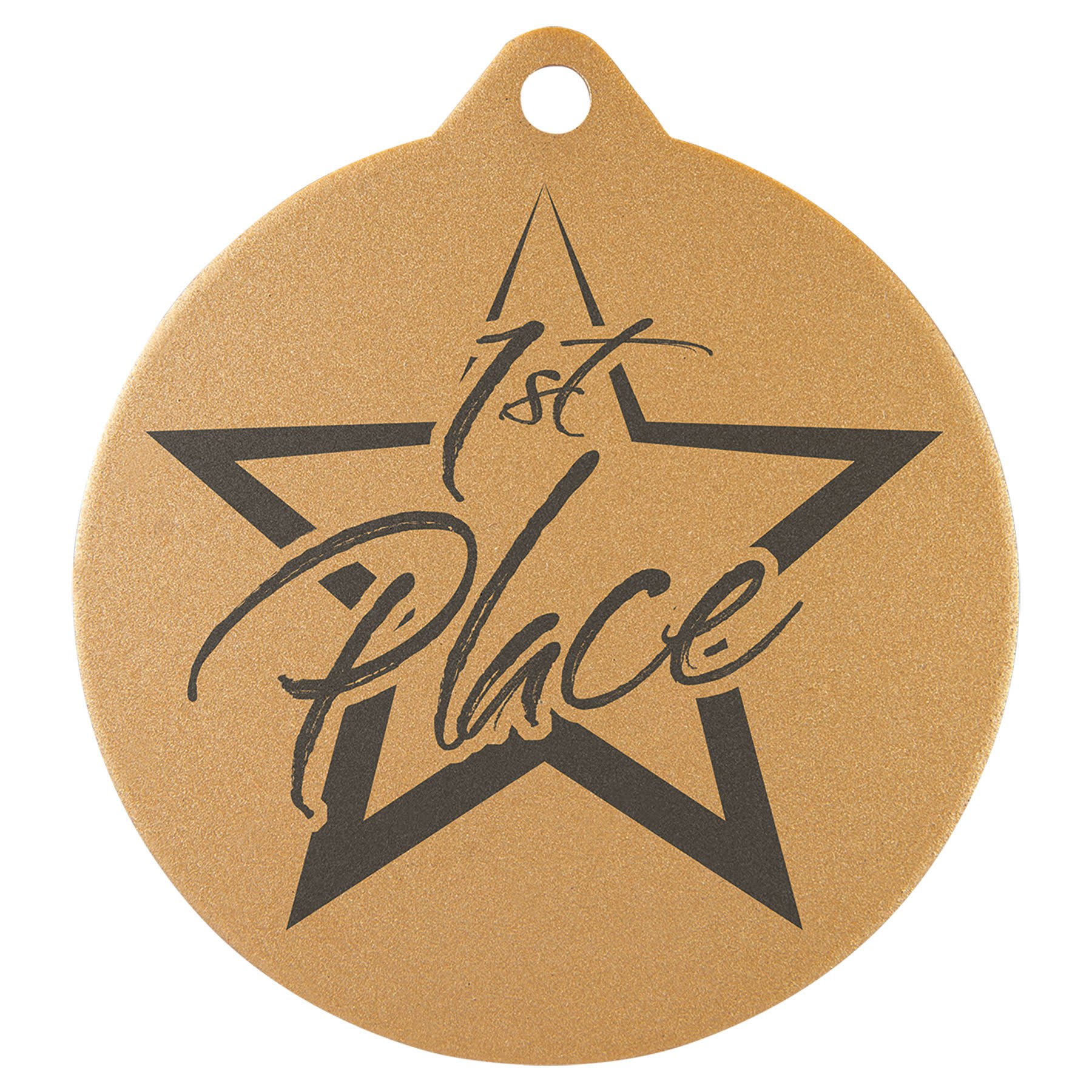 2" Laserable Gold Medal