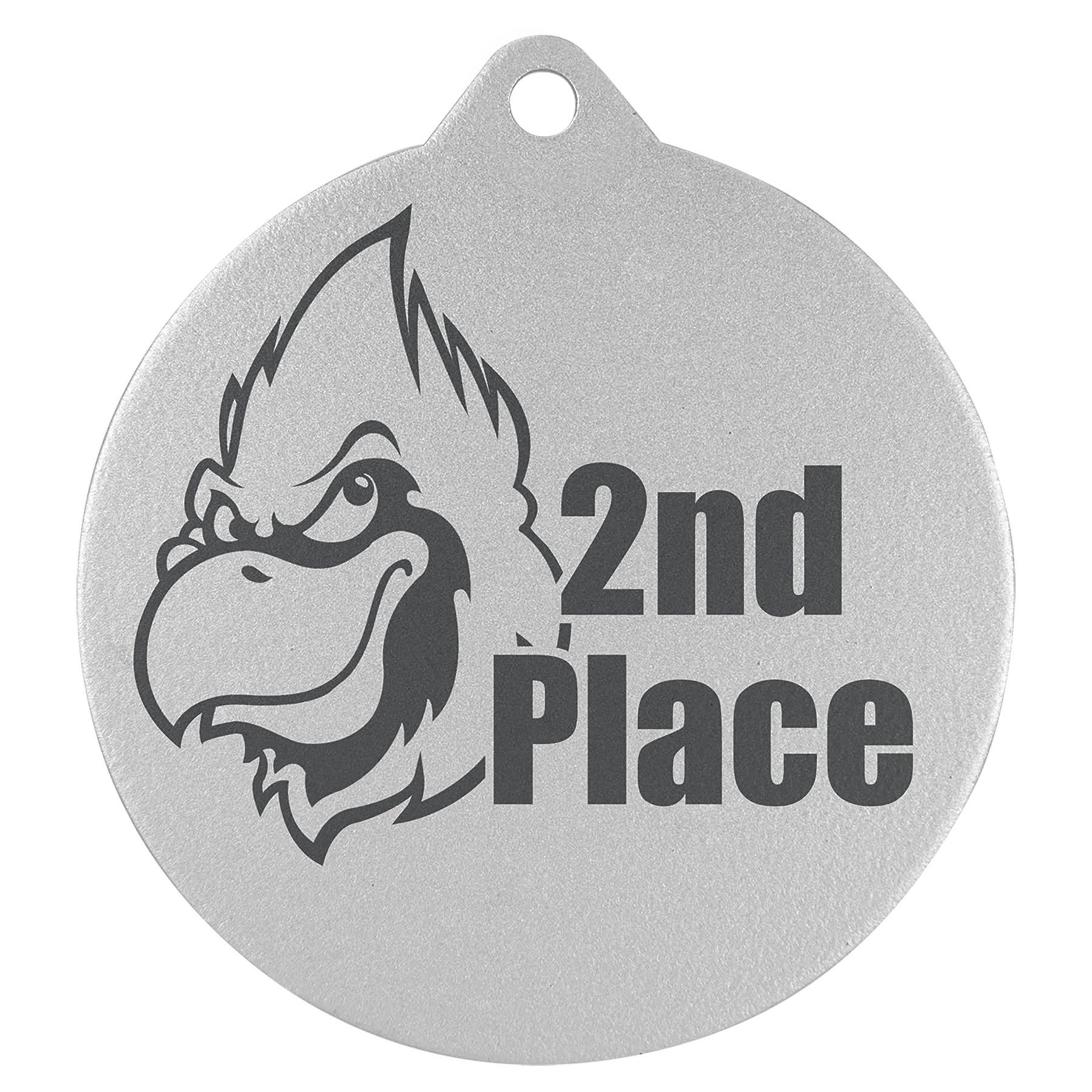 2" Laserable Silver Medal