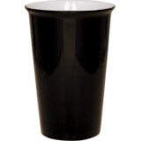 Black 14 oz. Ceramic Latte Mug