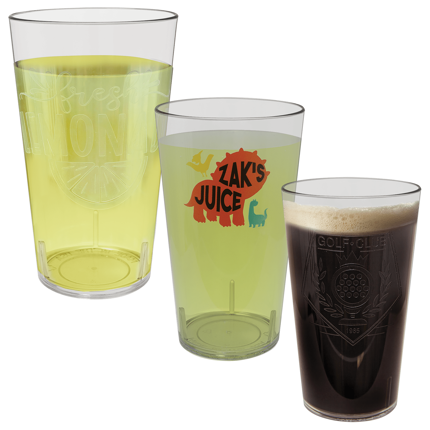 Laserable Clear Plastic Cup Sample Set