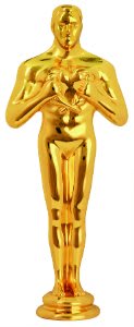 5 3/4" Gold Metal Male Achievement Figure