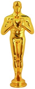 8 3/4" Gold Metal Male Achievement Figure