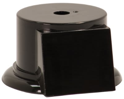 1 3/4" Black Round Weighted Plastic Base with Face