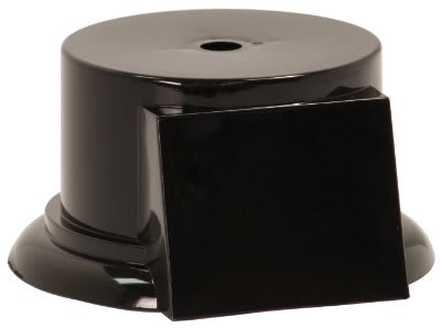 2 1/4" Black Round Weighted Plastic Base with Face