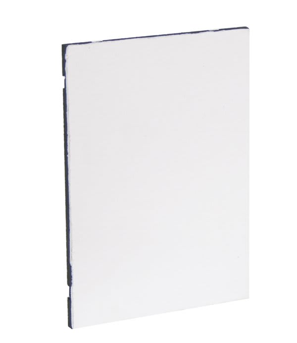 6 1/2" x 8 1/2" White Self-Adhesive Grooved Plaque Hanger