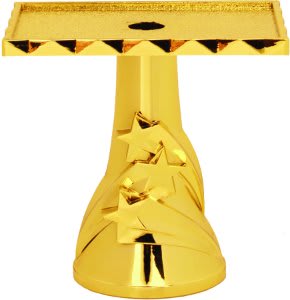 2 1/4" 3D Star Rectangle Pedestal