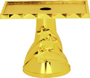 3" 3D Star Rectangle Pedestal