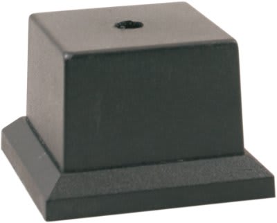 3" x 3" Black Pedestal Cup Base