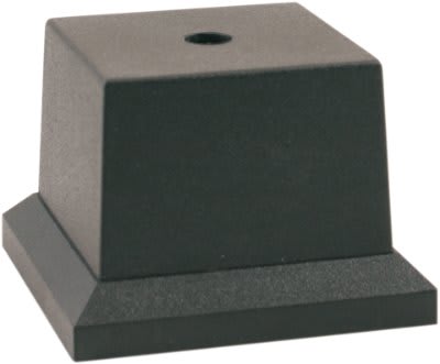 3 1/8" x 3 1/8" Black Pedestal Plastic Cup Base