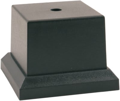 3 1/2" x 3 1/2" Black Pedestal Plastic Cup Base