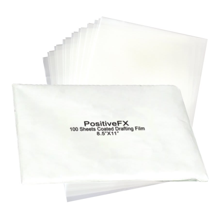 8 1/2" x 11" Positive FX Film for Laser Printers 100 Sheet Pack
