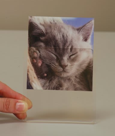 4" x 6" Clear Plexiglass Foldover