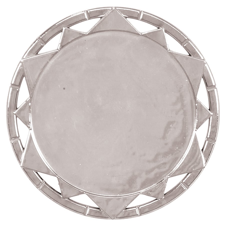 2 5/8" Silver Plaque Mount with 2" Insert Holder