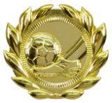 3" Soccer Sport Wreath Plaque Mount