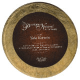 Gold & Burgundy Round Acrylic Art Plaque