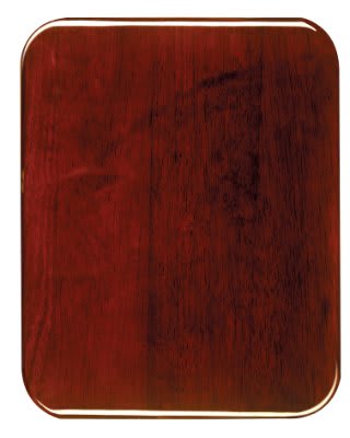 8" x 10" Rosewood Piano Finish Round Corner Plaque
