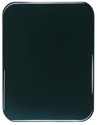 9" x 12" Black Piano Finish Round Corner Plaque