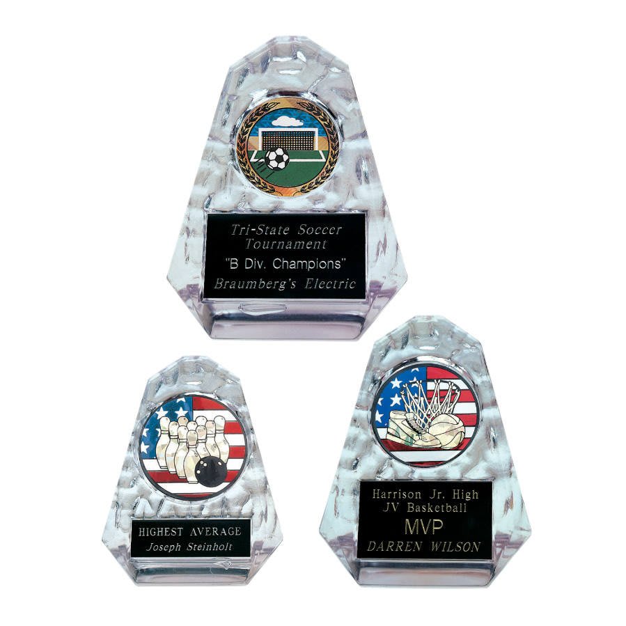 Clear Pyramid Sculpted Ice Blank Sample Set