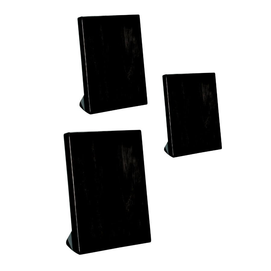 Black Piano Finish Standing Plaque Blank Sample Set