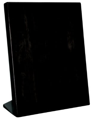 7 1/4" x 9 1/4" Black Piano Finish Standing Plaque
