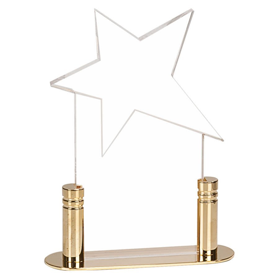 3" x 6" Clear Star Pop-In Acrylic (Base not included)