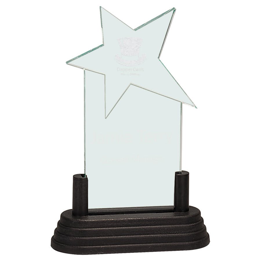 3" x 6" Jade Star Pop-In Acrylic (Base not included)