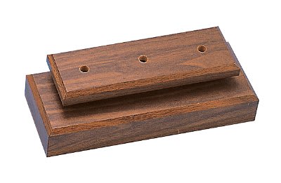 3 1/2" x 10" x 1 1/2" Cherry Finish Base