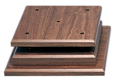 9" x 9" x 1 3/4" Cherry Finish Economy 4-Post Set