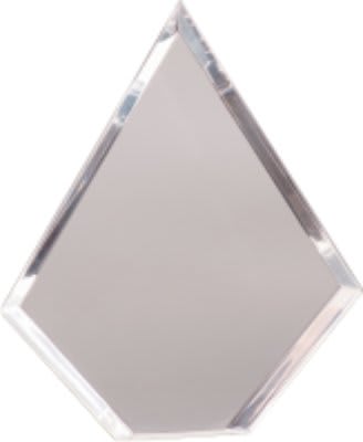 7" x 8 3/4" Prestige Diamond Acrylic Replacement Blank fpr PTA43