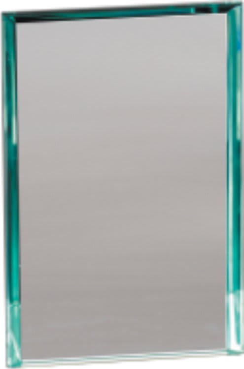 4 1/4" x 7" Jade Rectangle Prestige Glass Replacement Blank for PTG51