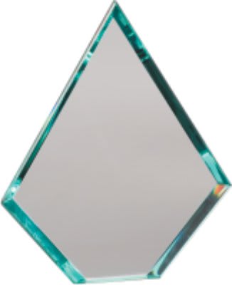 7" x 8 3/4" Jade Diamond Prestige Glass Replacement Blank for PTG73