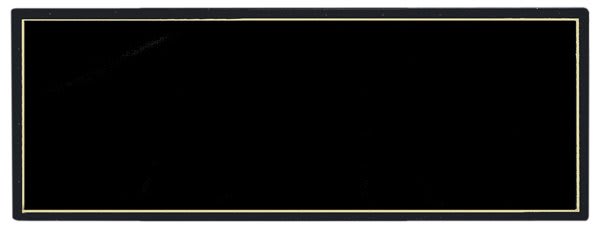 10" x 2 1/2" Black Recognition Pocket Perpetual Header Plate