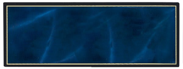 10" x 2 1/2" Blue Marble Recognition Pocket Perpetual Header Plate