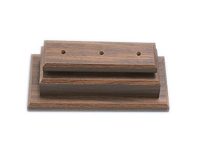 5" x 11 1/2" x 2 1/8" Walnut Finish 2-Post Set