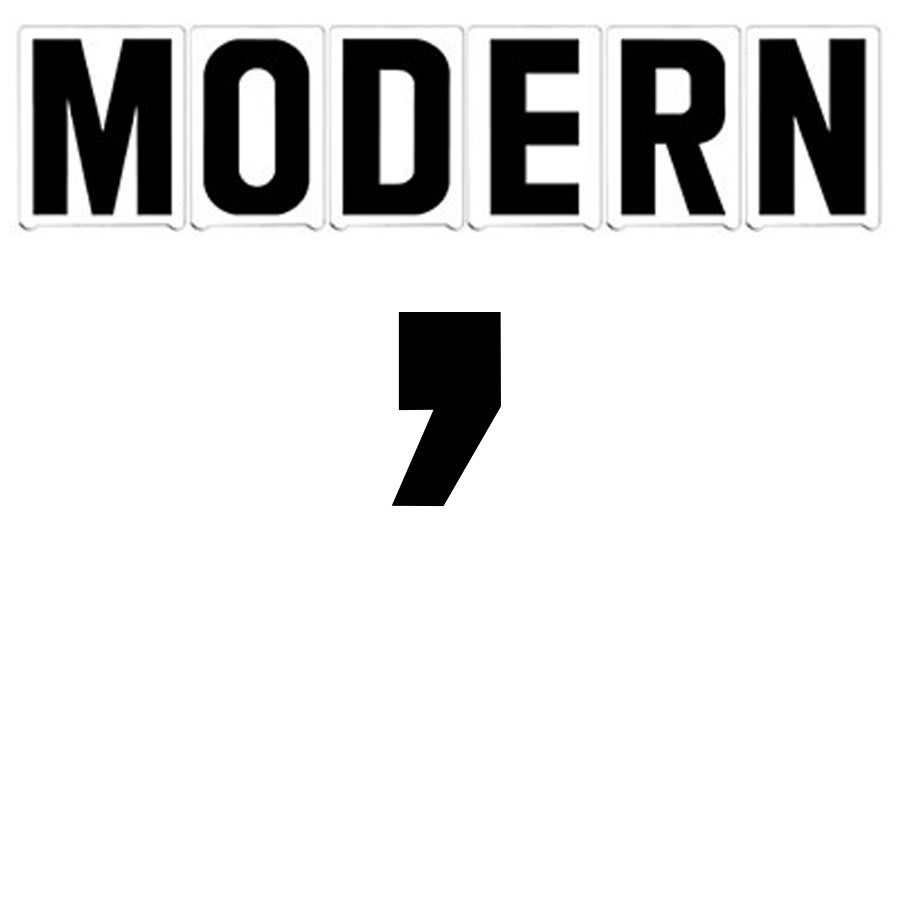 3"(H) Black Modern Font Apostrophe Gemini Pronto Changeable Copy