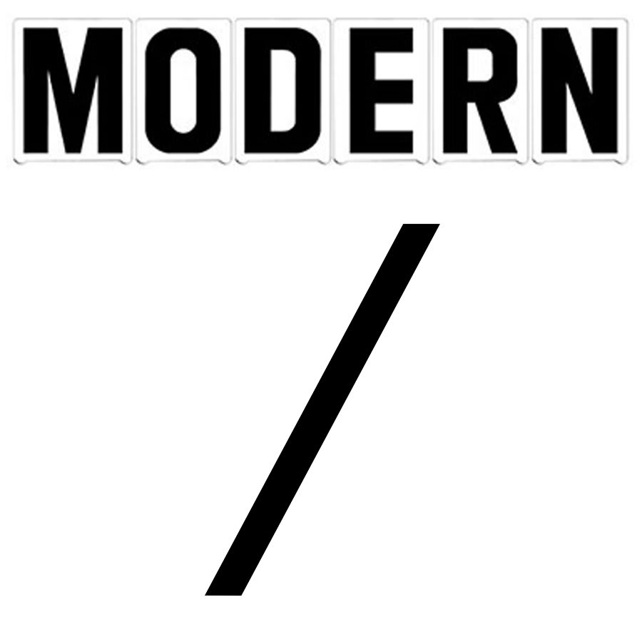 3"(H) Black Modern Font Slash Mark Gemini Pronto Changeable Copy