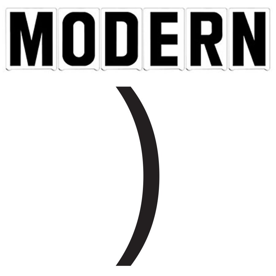 4"(H) Black Modern Font Right Parenthesis  Gemini Pronto Changeable Copy